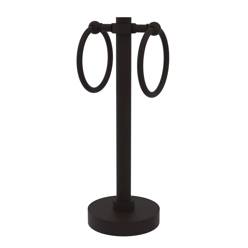 Allied Brass Vanity Top 2 Towel Ring Guest Towel Holder 953-ORB