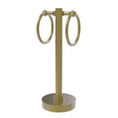 Allied Brass Vanity Top 2 Towel Ring Guest Towel Holder 953-SBR