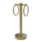 Allied Brass Vanity Top 2 Towel Ring Guest Towel Holder 953-SBR