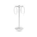 Allied Brass Vanity Top 2 Towel Ring Guest Towel Holder 953-WHM