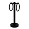 Allied Brass Vanity Top 2 Towel Ring Guest Towel Holder with Dotted Accents 953D-BKM