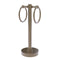 Allied Brass Vanity Top 2 Towel Ring Guest Towel Holder with Dotted Accents 953D-PEW