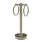 Allied Brass Vanity Top 2 Towel Ring Guest Towel Holder with Dotted Accents 953D-PNI