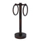 Allied Brass Vanity Top 2 Towel Ring Guest Towel Holder with Dotted Accents 953D-VB