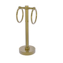 Allied Brass Vanity Top 2 Towel Ring Guest Towel Holder with Twisted Accents 953T-UNL