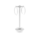 Allied Brass Vanity Top 2 Towel Ring Guest Towel Holder with Twisted Accents 953T-WHM