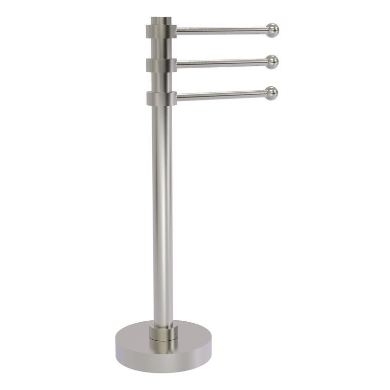 Allied Brass Vanity Top 3 Swing Arm Guest Towel Holder 973-SN