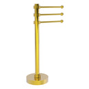 Allied Brass Vanity Top 3 Swing Arm Guest Towel Holder with Dotted Accents 973D-PB