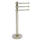 Allied Brass Vanity Top 3 Swing Arm Guest Towel Holder with Twisted Accents 973T-PNI