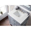 James Martin Copper Cove Encore 30" Single Vanity Silver Gray with 3 cm Arctic Fall Solid Surface Top 301-V30-SL-3AF