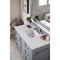 James Martin Copper Cove Encore 48" Single Vanity Silver Gray with 3 cm Classic White Quartz Top 301-V48-SL-3CLW