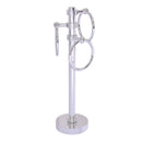 Allied Brass Vanity Top 3 Towel Ring Guest Towel Holder with Dotted Accents 983D-PC