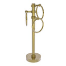 Allied Brass Vanity Top 3 Towel Ring Guest Towel Holder with Dotted Accents 983D-UNL