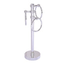 Allied Brass Vanity Top 3 Towel Ring Guest Towel Holder with Groovy Accents 983G-PC