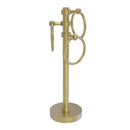 Allied Brass Vanity Top 3 Towel Ring Guest Towel Holder with Groovy Accents 983G-SBR