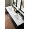 James Martin Brookfield 72" Antique Black Double Vanity with 3 cm Arctic Fall Solid Surface Top 147-114-5731-3AF