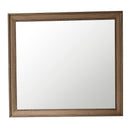 James Martin Bristol 44" Rectangular Mirror White Washed Walnut 157-M44-WW