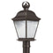 Kichler Mount Vernon 1 Light LED Post Light Olde Bronze 9909OZLED