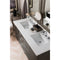 James Martin Metropolitan 60" Double Vanity Silver Oak with 3 cm Classic White Quartz Top 850-V60D-SOK-3CLW