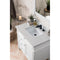 James Martin Brittany 36" Bright White Single Vanity with 3 cm Eternal Jasmine Pearl Quartz Top 650-V36-BW-3EJP