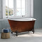 Cambridge Plumbing Cast Iron Clawfoot Bathtub 58"x30" Bronze Finish No Faucet Drillings