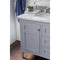 James Martin Palisades 36" Single Vanity Silver Gray with 3 cm Carrara Marble Top 527-V36-SL-3CAR