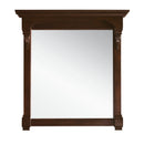 James Martin Brookfield 36" Burnished Mahogany Single Vanity with 3 cm Arctic Fall Solid Surface Top 147-114-5566-3AF