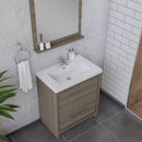 Alya Bath Sortino 30" Modern Bathroom Vanity Gray AB-MD630-G