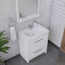 Alya Bath Sortino 30" Modern Bathroom Vanity White AB-MD630-W