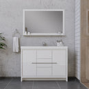 Alya Bath Sortino 48" Modern Bathroom Vanity White AB-MD648-W