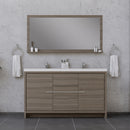 Alya Bath Sortino 60 Double" Modern Bathroom Vanity Gray AB-MD660D-G