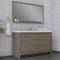 Alya Bath Sortino 60 Single" Modern Bathroom Vanity Gray AB-MD660S-G