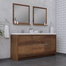 Alya Bath Sortino 72" Modern Bathroom Vanity Rosewood AB-MD672-RW