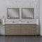 Alya Bath Sortino 84" Modern Bathroom Vanity Gray AB-MD684-G