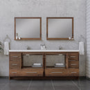 Alya Bath Sortino 84" Modern Bathroom Vanity Rosewood AB-MD684-RW