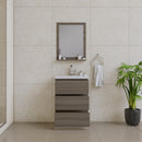 Alya Bath Paterno 24" Modern Freestanding Bathroom Vanity Gray AB-MOA24-G