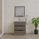 Alya Bath Paterno 30" Modern Freestanding Bathroom Vanity Gray AB-MOA30-G