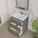 Alya Bath Paterno 30" Modern Freestanding Bathroom Vanity Gray AB-MOA30-G