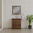 Alya Bath Paterno 30" Modern Freestanding Bathroom Vanity Rosewood AB-MOA30-RW