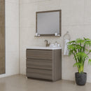 Alya Bath Paterno 36" Modern Freestanding Bathroom Vanity Gray AB-MOA36-G