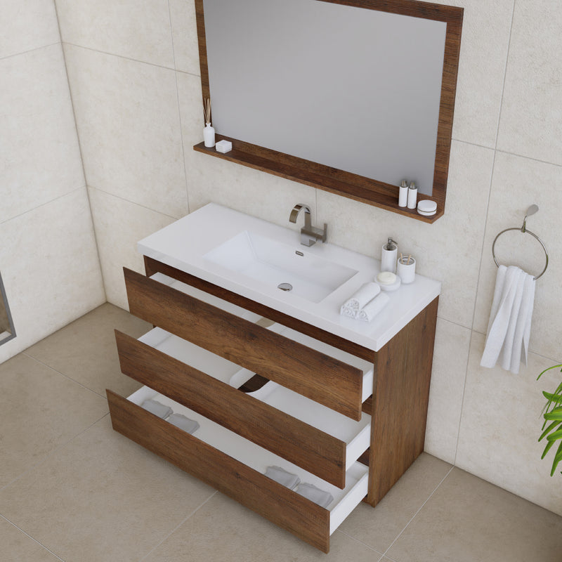 Alya Bath Paterno 48" Modern Freestanding Bathroom Vanity Rosewood AB-MOA48-RW