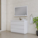 Alya Bath Paterno 48" Modern Freestanding Bathroom Vanity White AB-MOA48-W