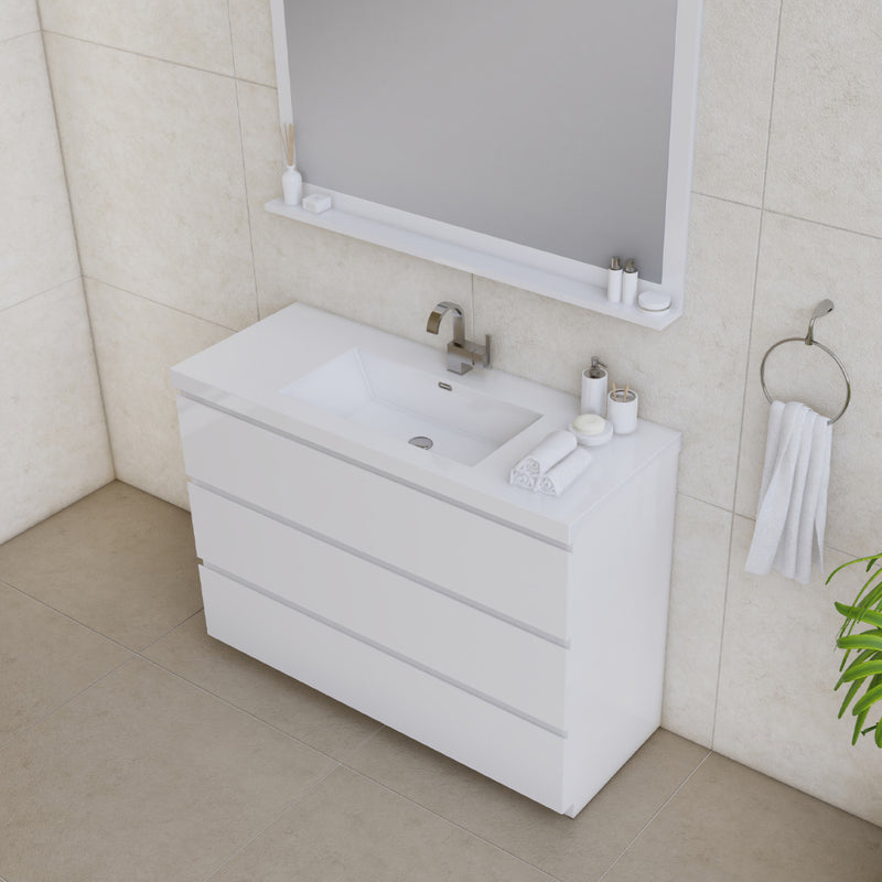 Alya Bath Paterno 48" Modern Freestanding Bathroom Vanity White AB-MOA48-W