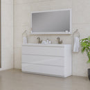 Alya Bath Paterno 60" Double Modern Freestanding Bathroom Vanity White AB-MOA60D-W