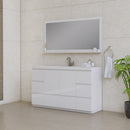 Alya Bath Paterno 60" Single Modern Freestanding Bathroom Vanity White AB-MOA60S-W