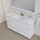 Alya Bath Paterno 60" Single Modern Freestanding Bathroom Vanity White AB-MOA60S-W