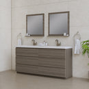 Alya Bath Paterno 72" Modern Freestanding Bathroom Vanity Gray AB-MOA72D-G