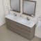 Alya Bath Paterno 72" Modern Freestanding Bathroom Vanity Gray AB-MOA72D-G