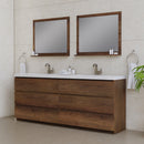 Alya Bath Paterno 84" Modern Freestanding Bathroom Vanity Rosewood AB-MOA84D-RW