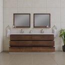 Alya Bath Paterno 84" Modern Freestanding Bathroom Vanity Rosewood AB-MOA84D-RW